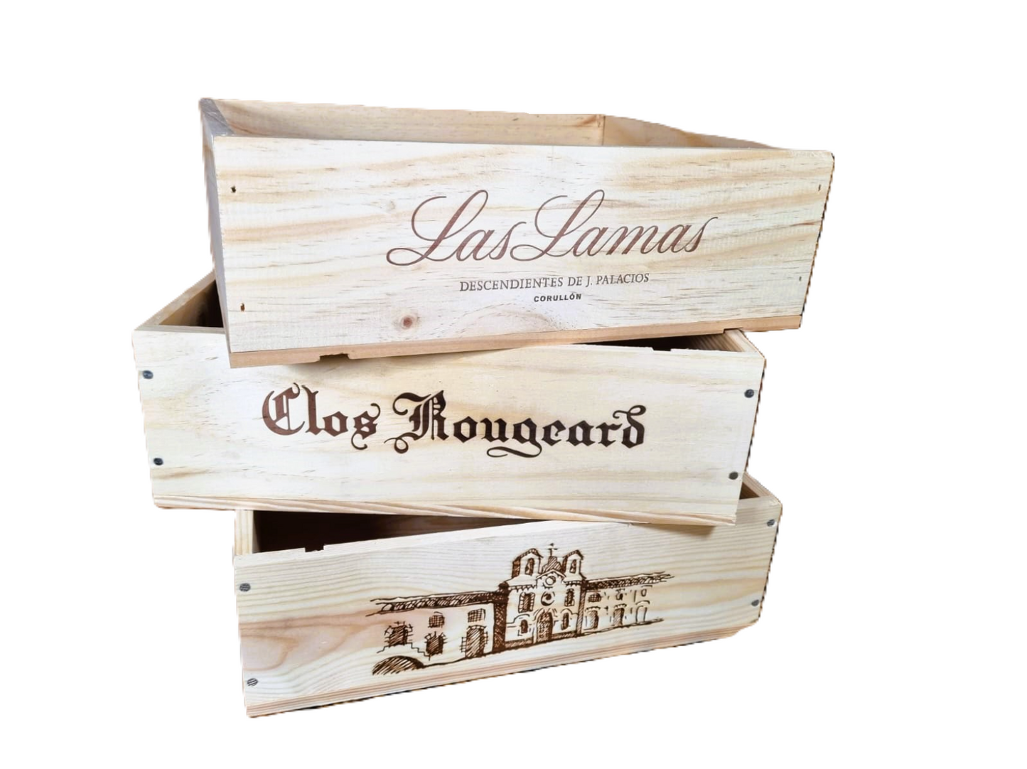 3 Bottle French Wine Boxes