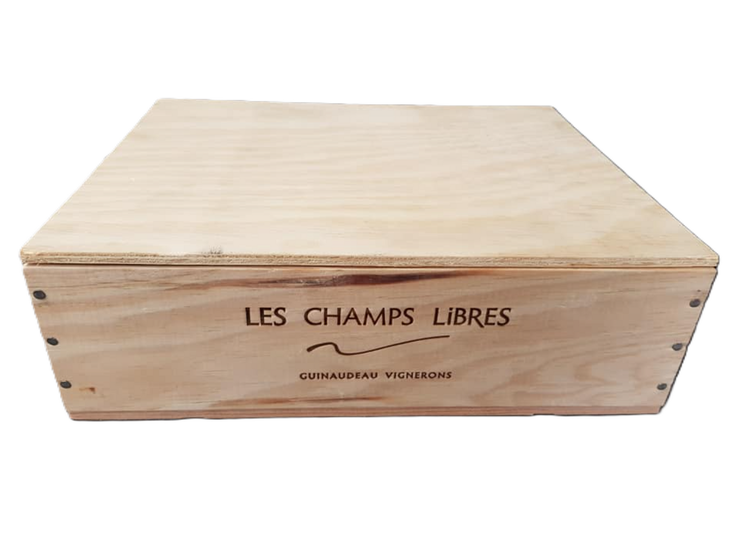 3 Bottle French Wine Box with Lid