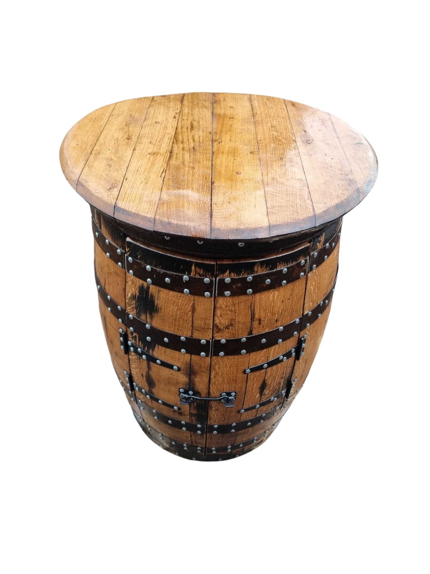 All in One Bourbon Barrel Cabinet