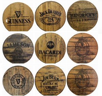 Bourbon Barrel Cabinet - No Doors
