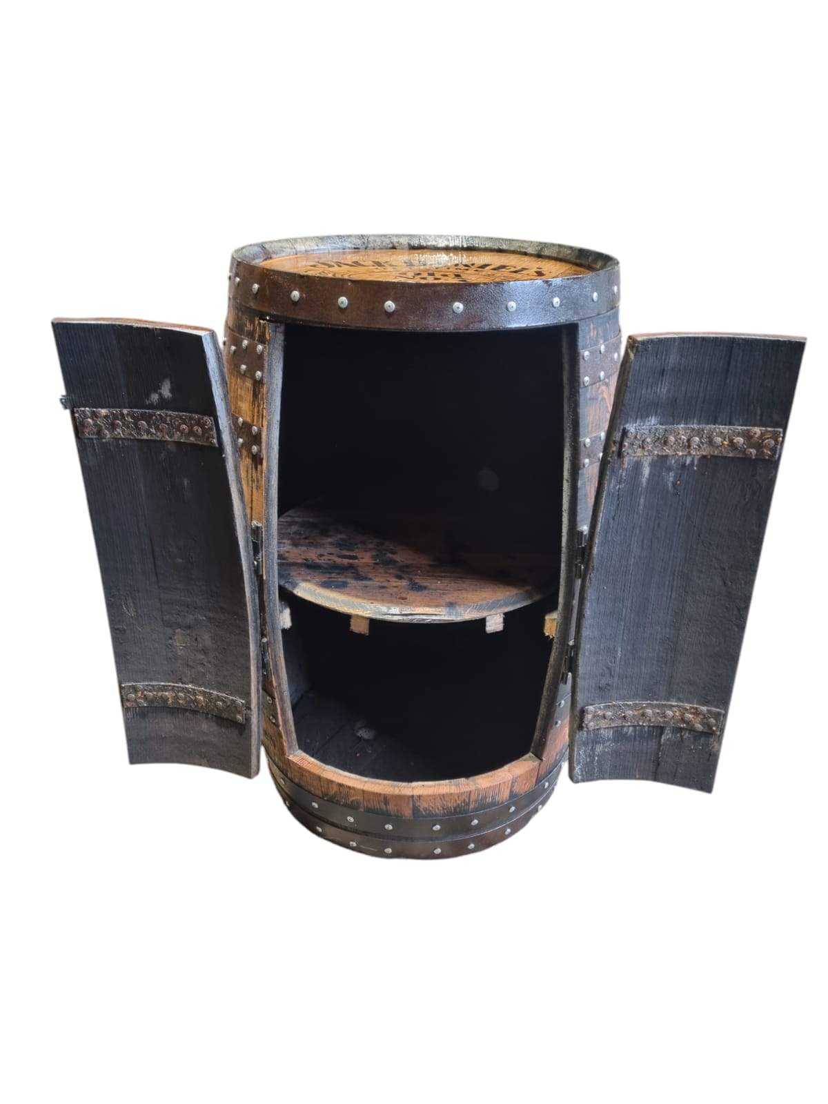 Bourbon Barrel Cabinet - With doors