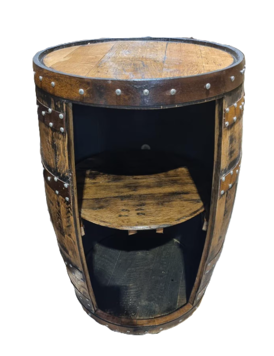 Bourbon Barrel Cabinet - No Doors
