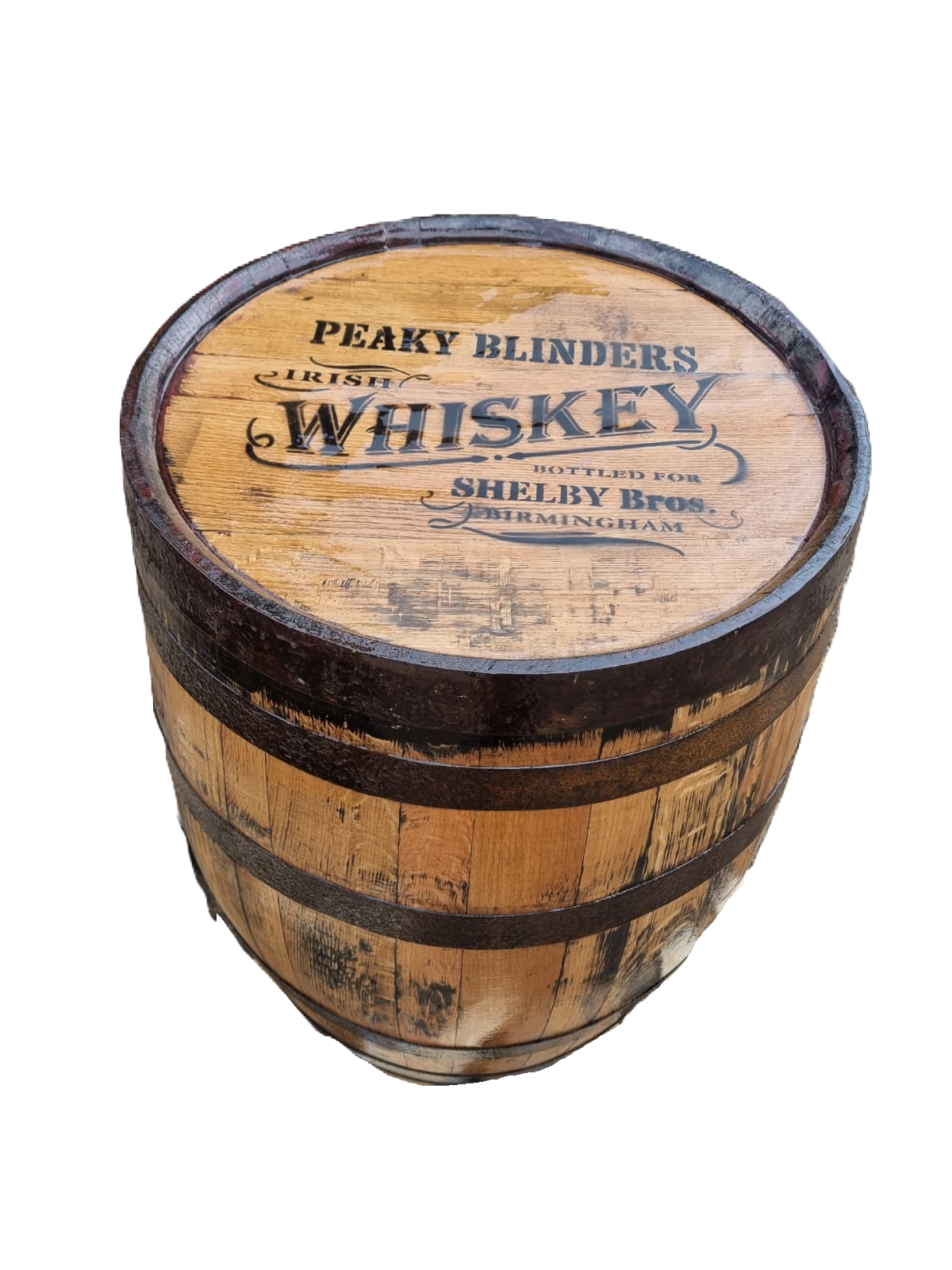 BRANDED Refurbished and Varnished Bourbon Barrel