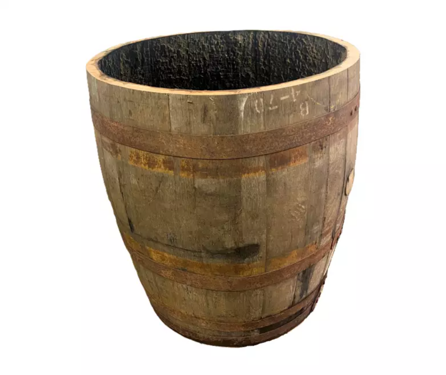 Three-Quarter-Cut Bourbon Barrels
