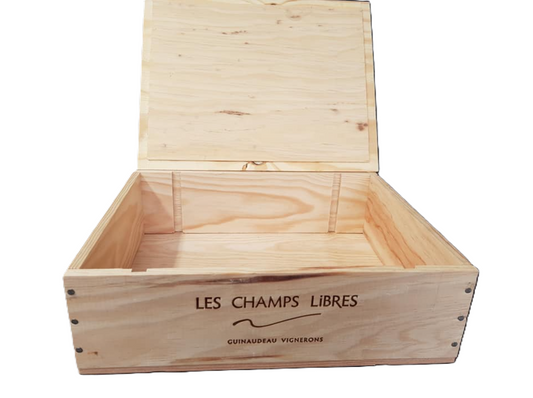 3 Bottle French Wine Box with Lid