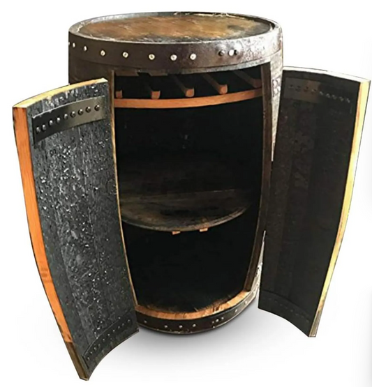 Bourbon Barrel Cabinet - With doors
