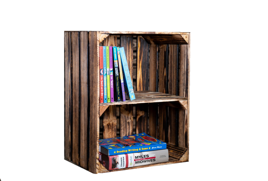 Burntwood European Apple Crate with Short Shelf (Reproduction)